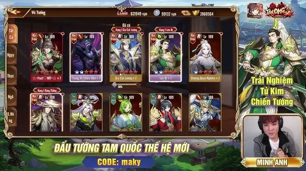 game bài - Game thẻ bài tam quốc - AFK 3Q