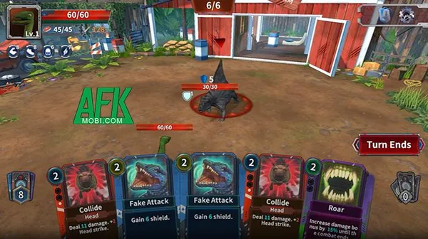 game khủng long - Dino Card Survival TD