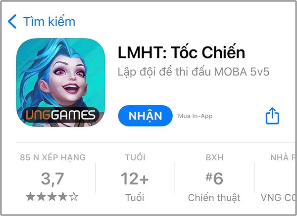 game online iOS - Tốc Chiến