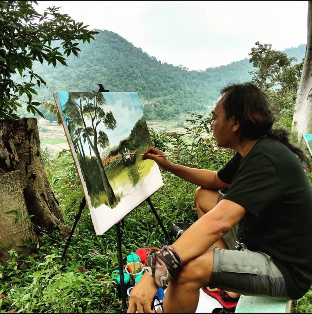 Teknik Lukis Unik