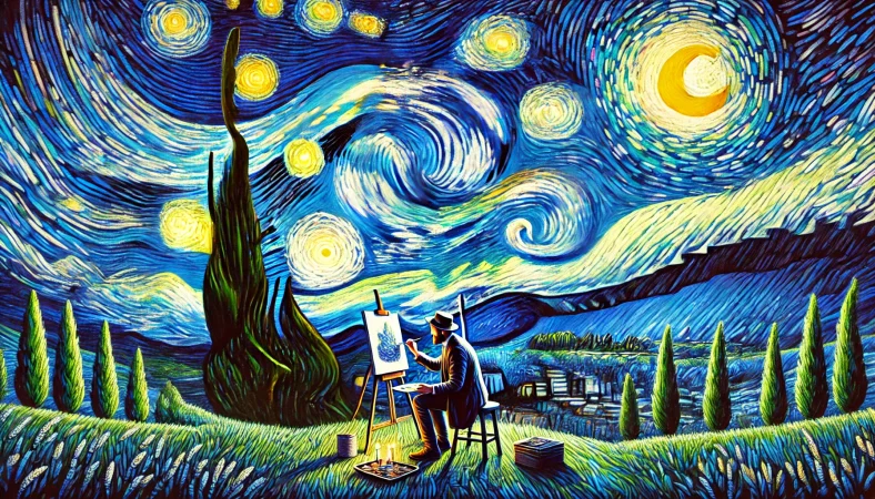 Lukisan Starry Night Van Gogh Analisis Teknik dan Makna